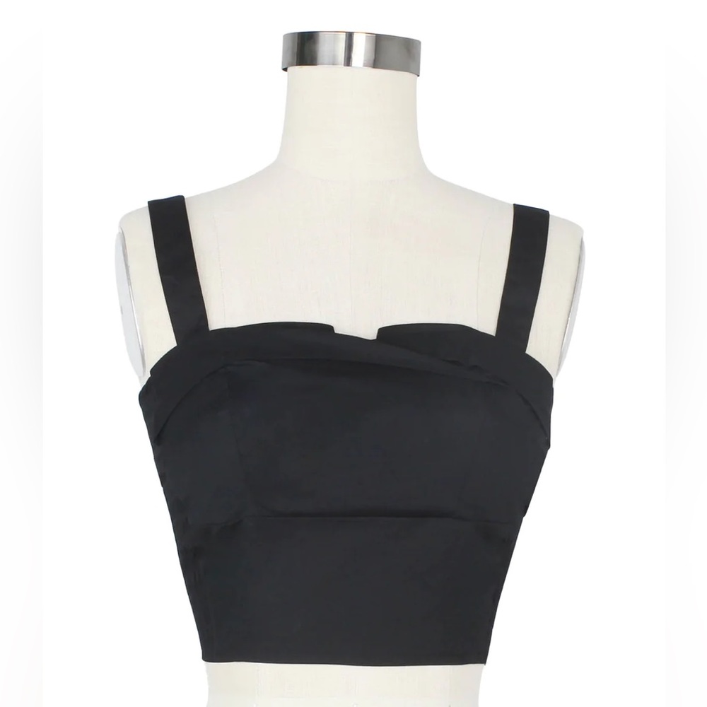 Trashy Diva Trixie Black Top NWT xs vintage repro